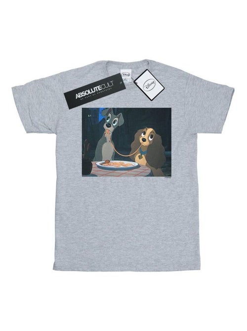 Disney - T-shirt La Belle et le Clochard SPAGHETTI SLURP - Kiabi