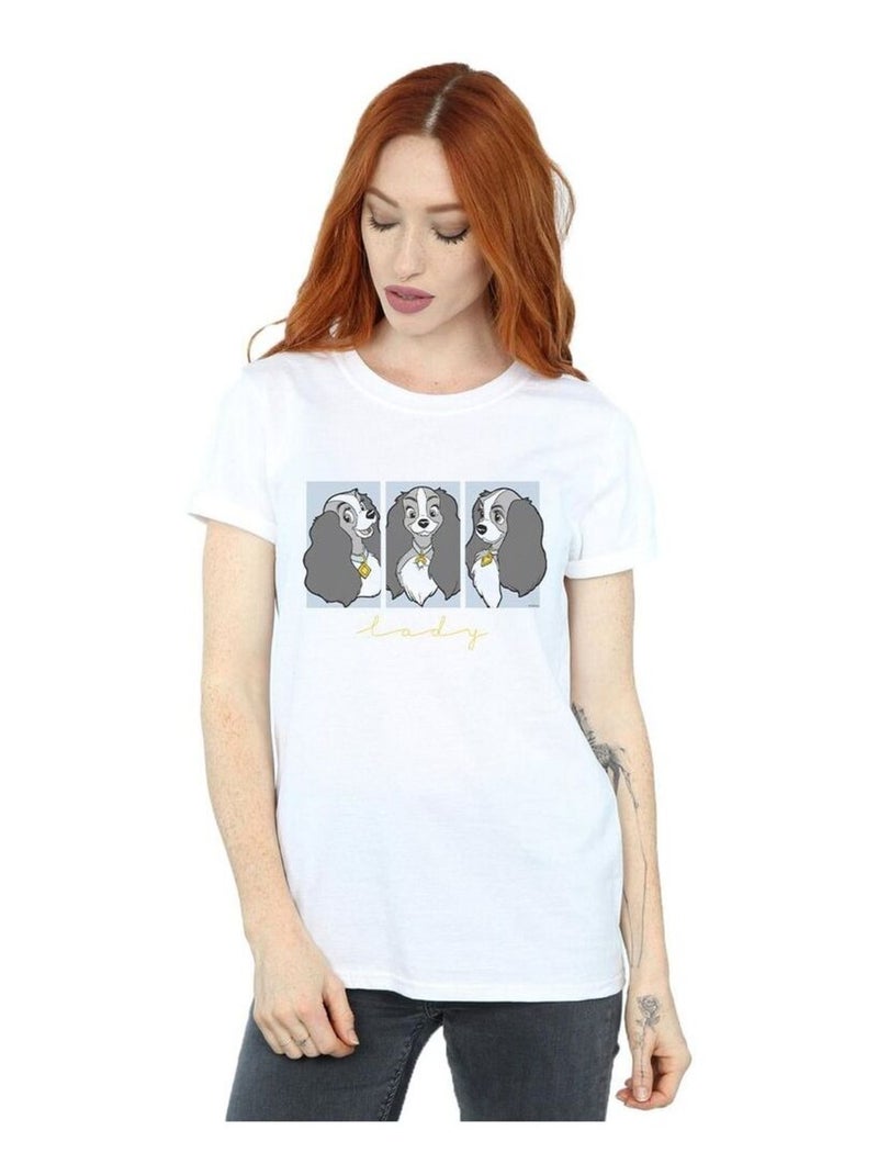 Disney - T-shirt La Belle et le ClochardS Blanc - Kiabi