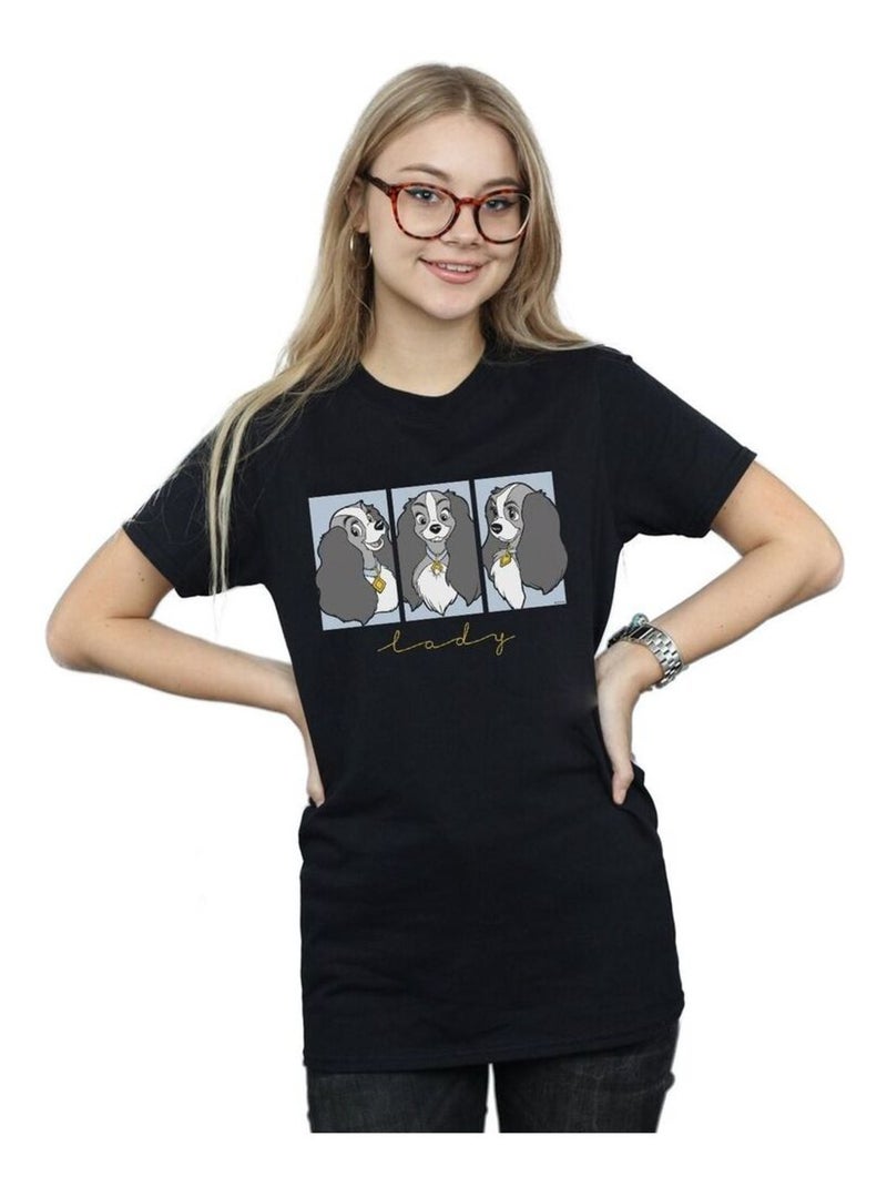 Disney - T-shirt La Belle et le ClochardS Noir - Kiabi