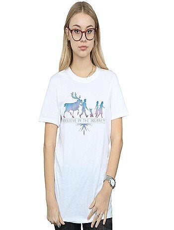 Disney - T-shirt La Reine des Neiges BELIEVE IN THE JOURNEY