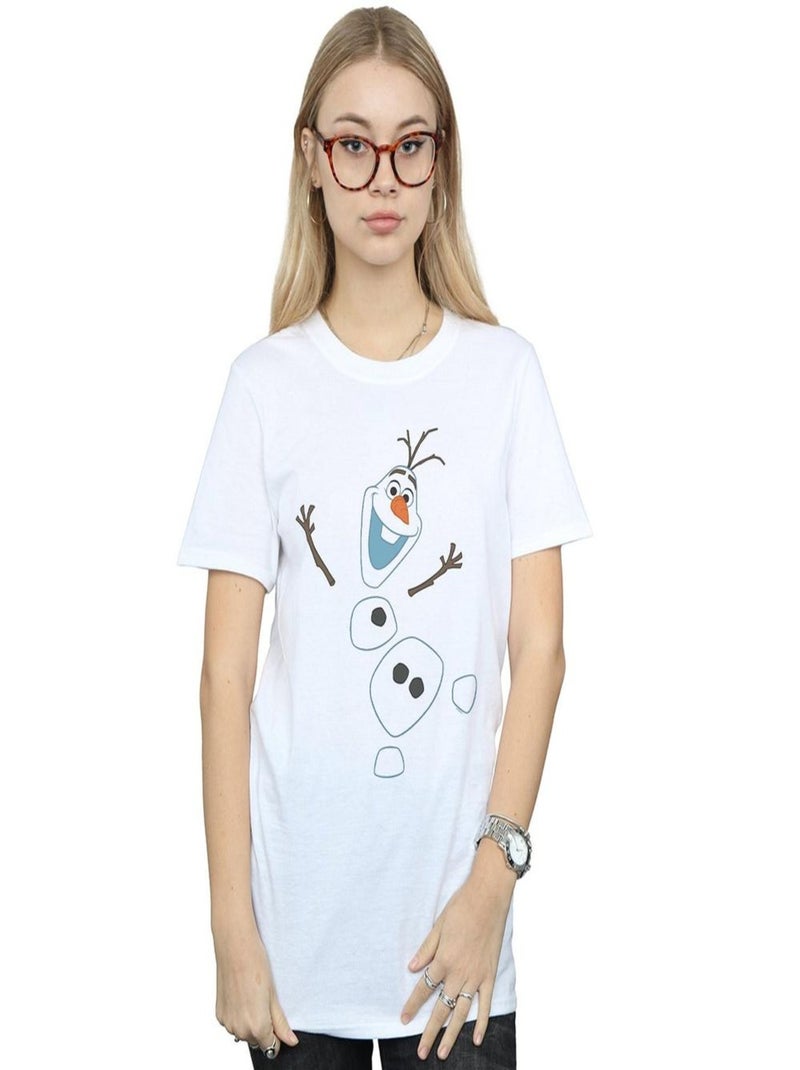 Disney - T-shirt La Reine des Neiges Blanc - Kiabi