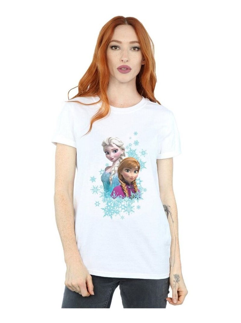 Disney - T-shirt La Reine des Neiges Blanc - Kiabi
