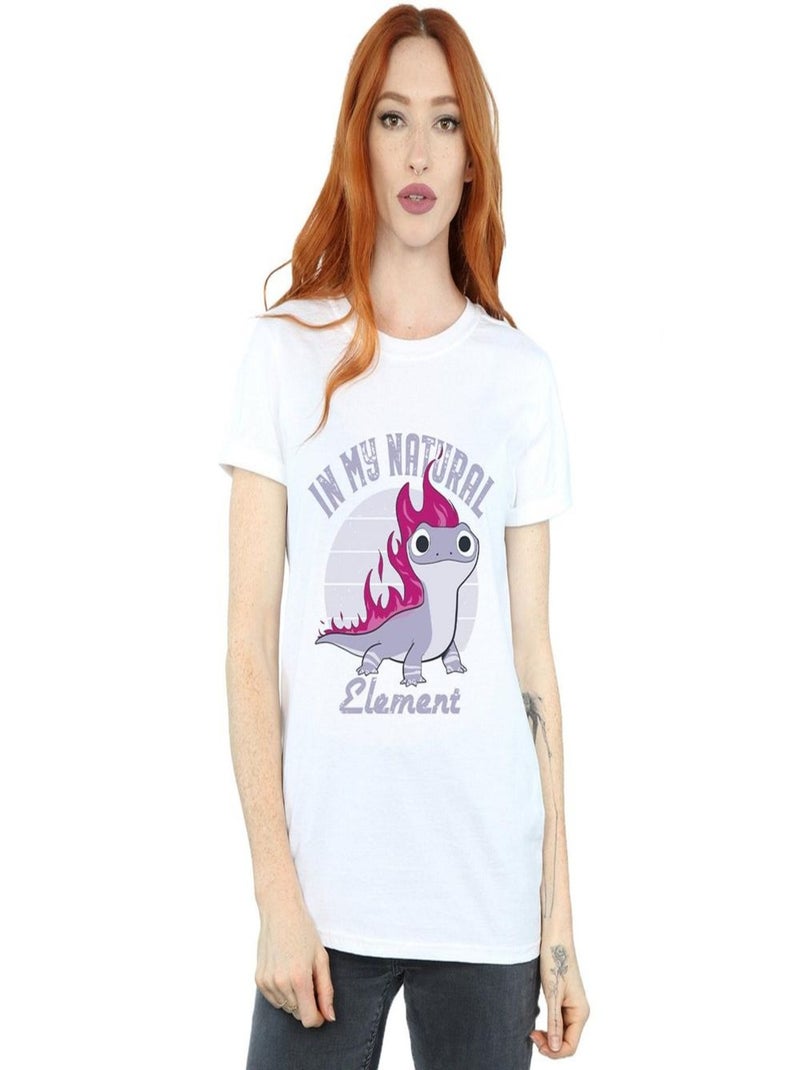 Disney - T-shirt La Reine des Neiges Blanc - Kiabi