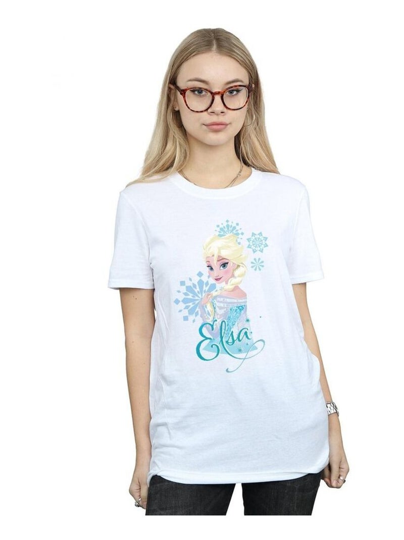 Disney - T-shirt La Reine des Neiges Blanc - Kiabi