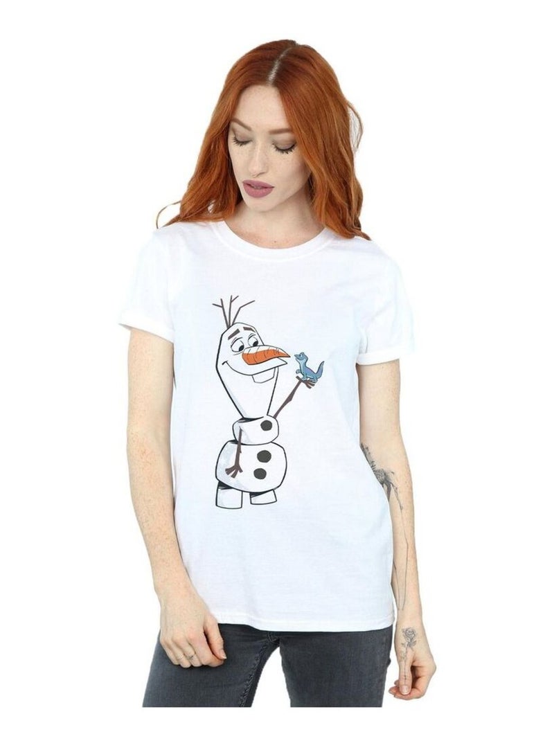 Disney - T-shirt La Reine des Neiges Blanc - Kiabi