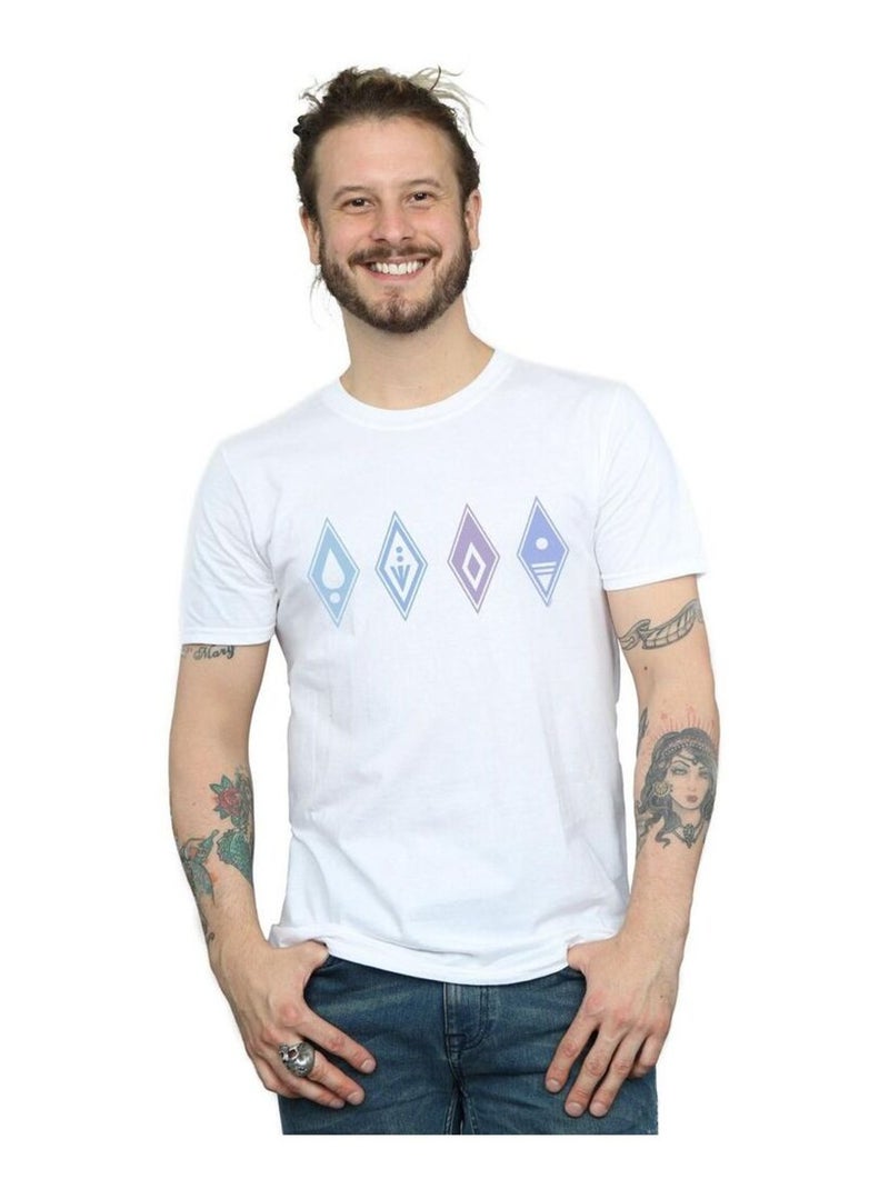 Disney - T-shirt La Reine des Neiges Blanc - Kiabi