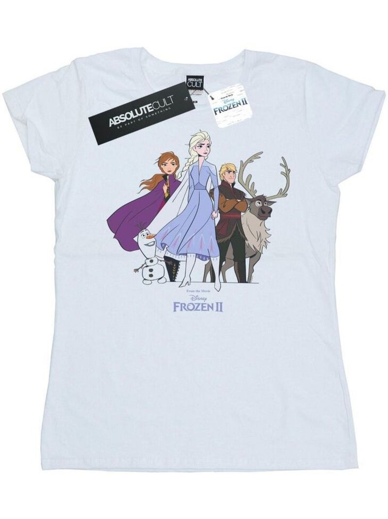 Disney - T-shirt La Reine des Neiges Blanc - Kiabi