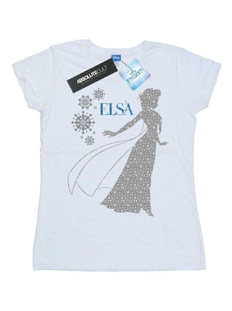 Disney - T-shirt La Reine des Neiges Blanc - Kiabi