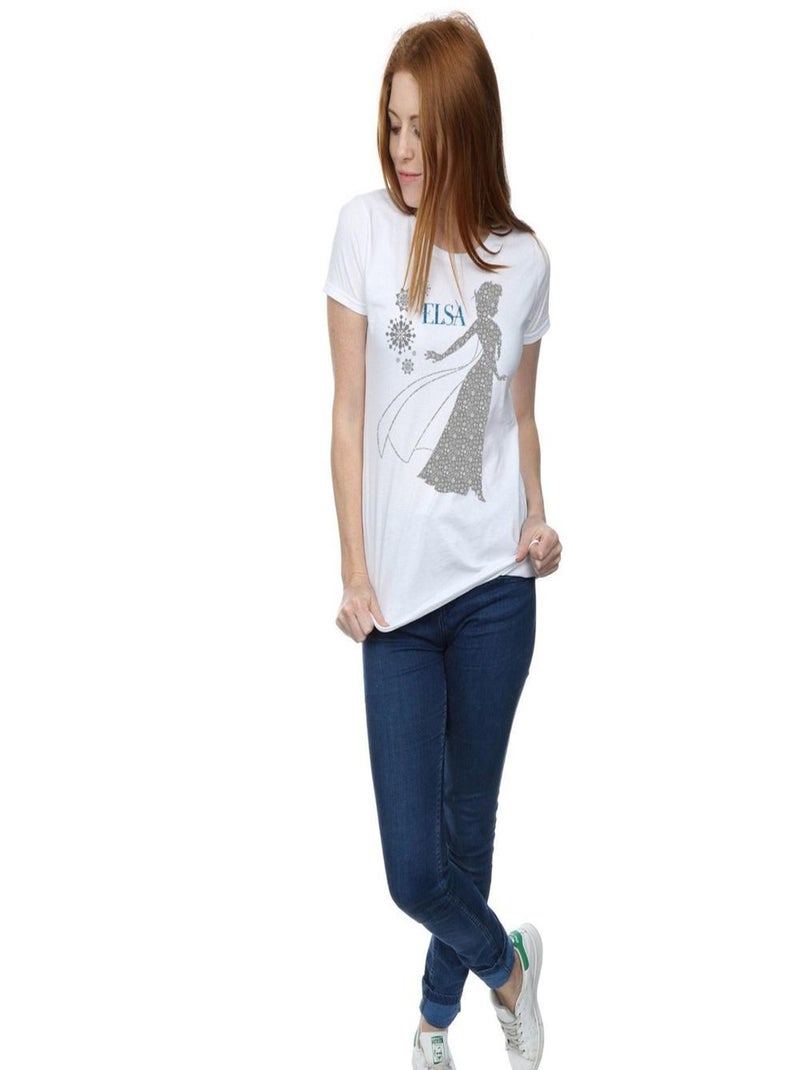 Disney - T-shirt La Reine des Neiges Blanc - Kiabi