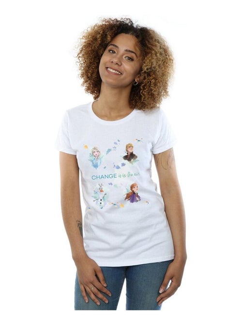 Disney - T-shirt La Reine des Neiges CHANGE IS IN THE AIR - Kiabi