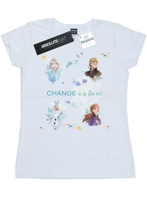 Disney - T-shirt La Reine des Neiges CHANGE IS IN THE AIR - Kiabi