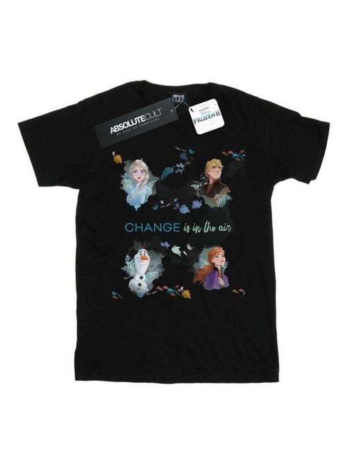 Disney - T-shirt La Reine des Neiges CHANGE IS IN THE AIR - Kiabi