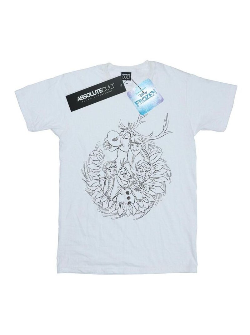 Disney - T-shirt La Reine des Neiges FRIENDS Blanc - Kiabi