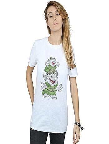 Disney - T-shirt La Reine des Neiges HANDSTACKING Les Trolls