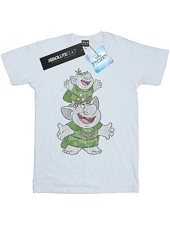 Disney - T-shirt La Reine des Neiges HANDSTACKING Les Trolls