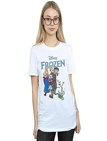 Disney - T-shirt La Reine des Neiges HAPPY Les Trolls