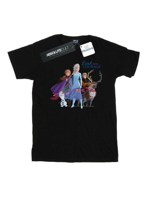 Disney - T-shirt La Reine des Neiges LEAD COURAGE - Kiabi