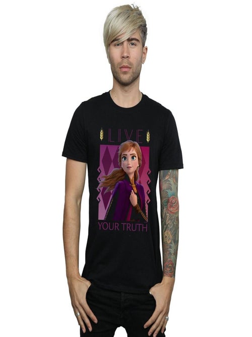 Disney - T-shirt La Reine des Neiges LIVE YOUR TRUTH - Kiabi
