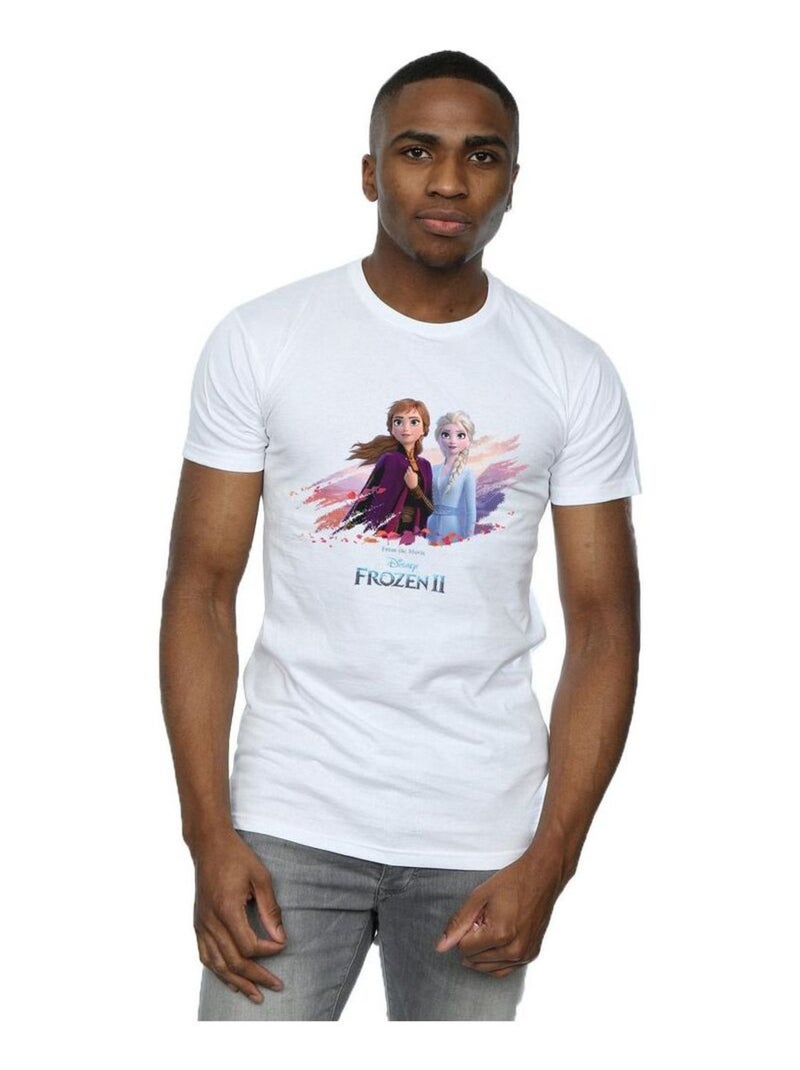 Disney - T-shirt La Reine des Neiges NATURE IS BEAUTAmis imaginairesUL Blanc - Kiabi