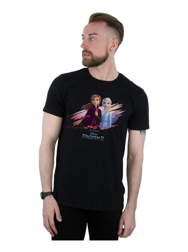 Disney - T-shirt La Reine des Neiges NATURE IS BEAUTAmis imaginairesUL Noir - Kiabi