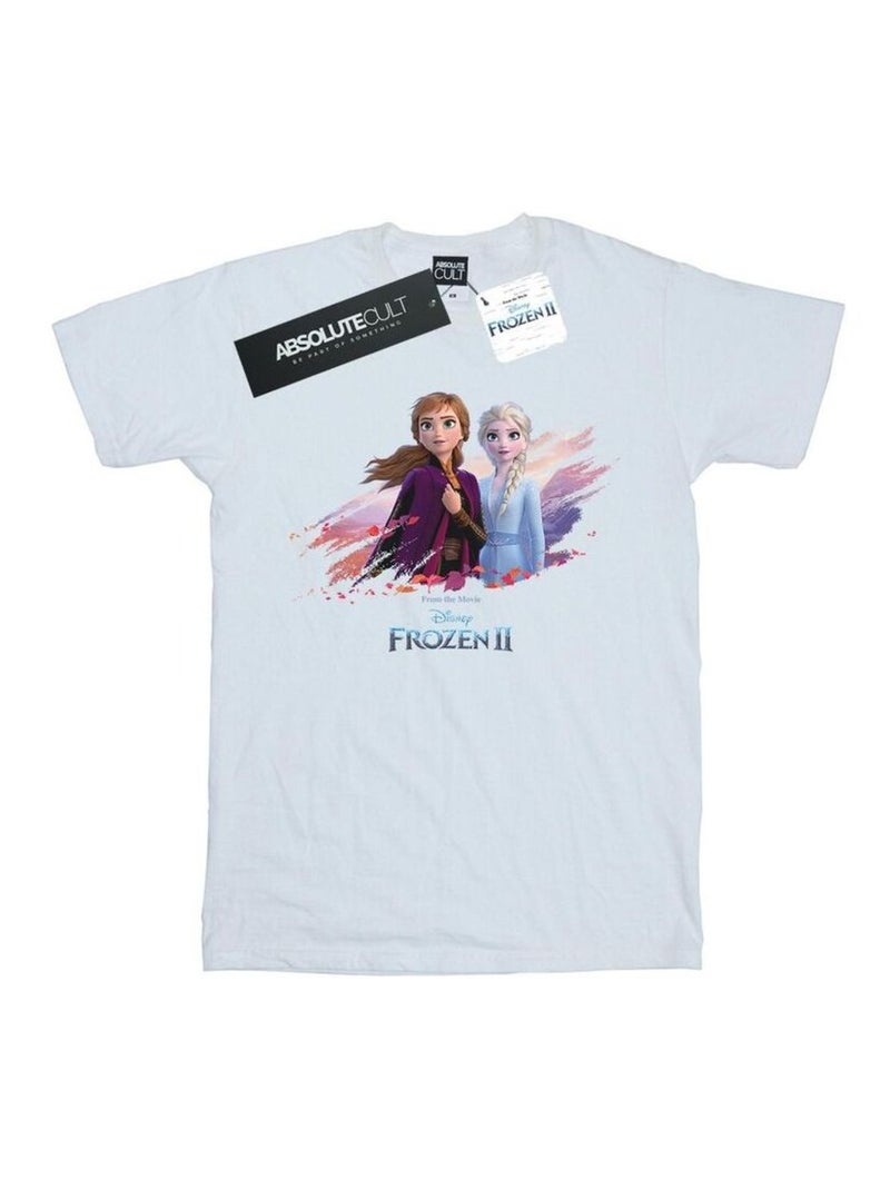 Disney - T-shirt La Reine des Neiges NATURE IS BEAUTIFUL Blanc - Kiabi