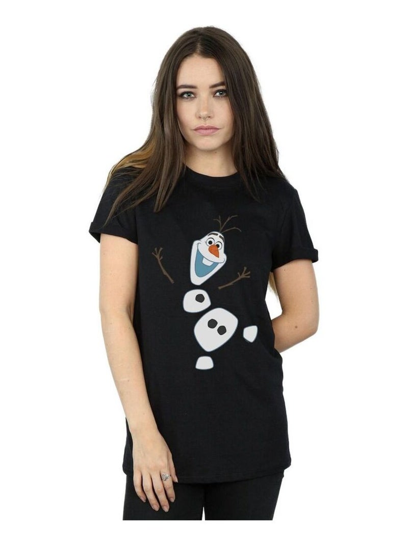 Disney - T-shirt La Reine des Neiges Noir - Kiabi