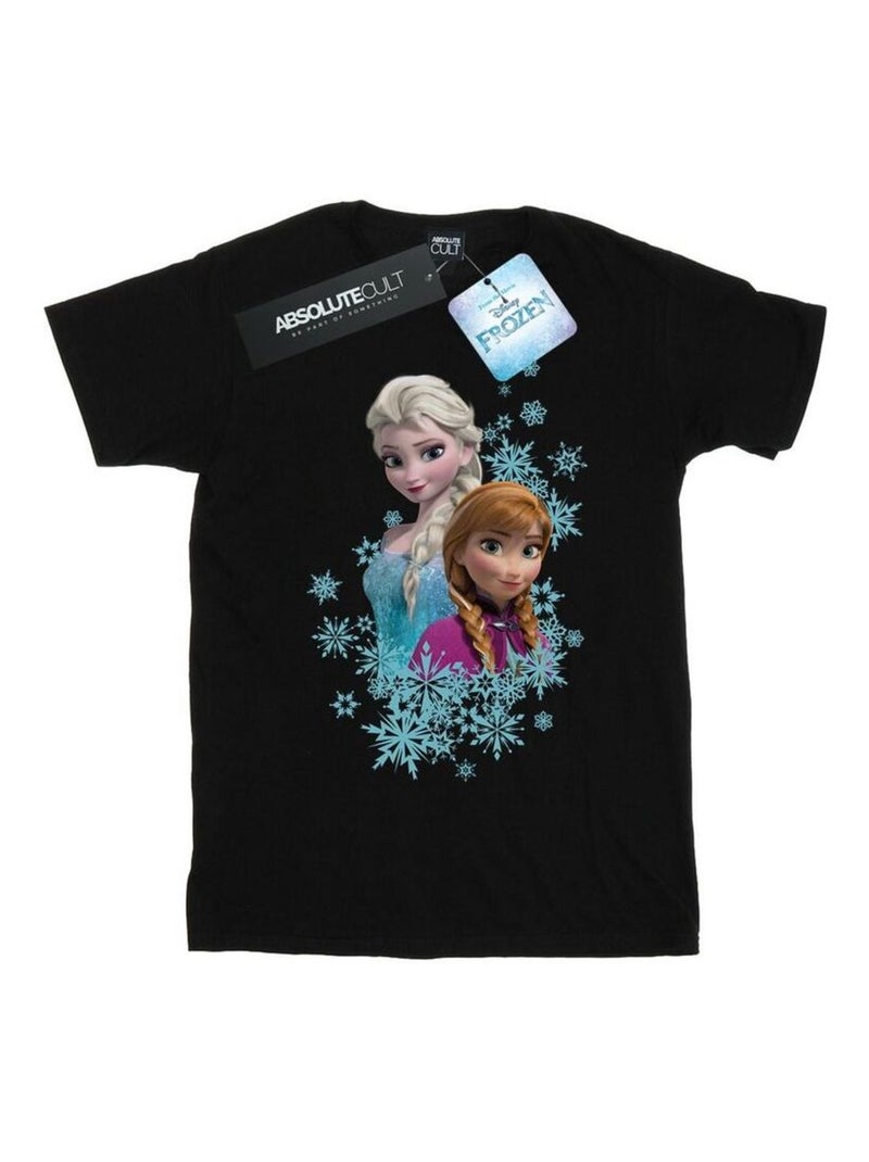 Disney - T-shirt La Reine des Neiges Noir - Kiabi