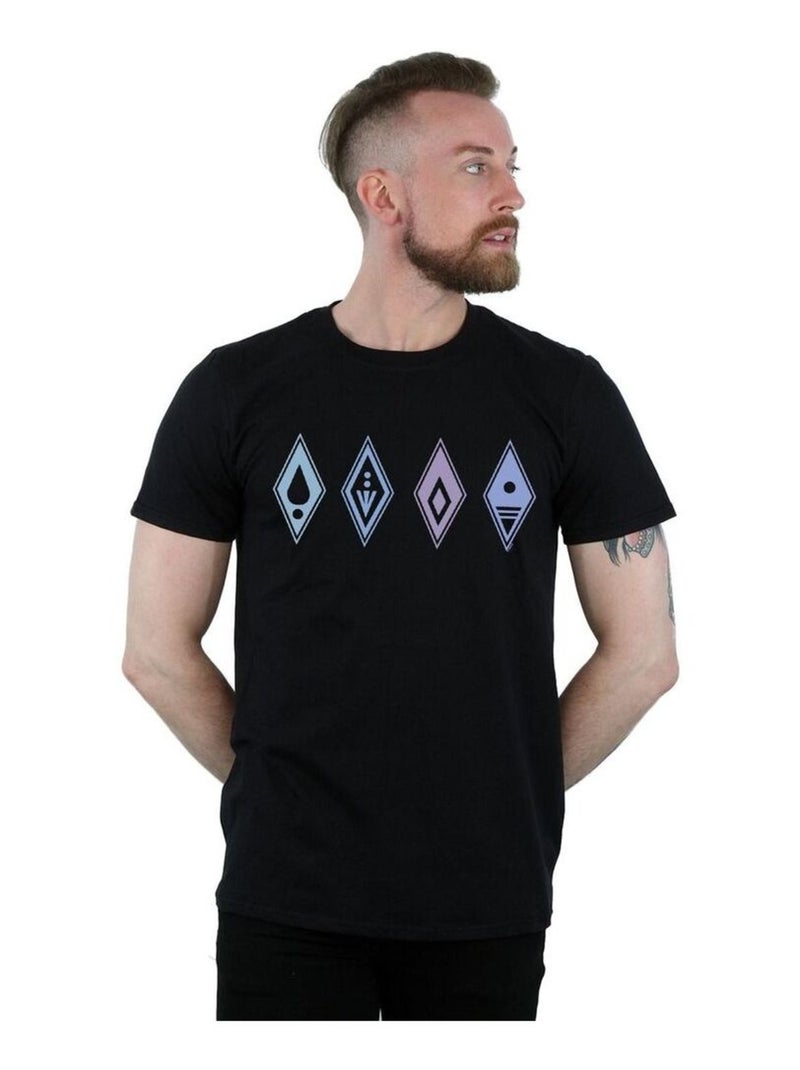 Disney - T-shirt La Reine des Neiges Noir - Kiabi