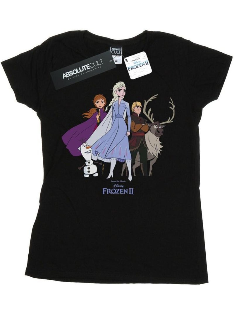 Disney - T-shirt La Reine des Neiges Noir - Kiabi