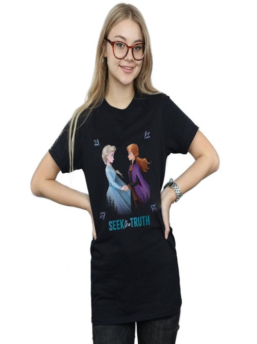 Disney - T-shirt La Reine des Neiges SEEK THE TRUTH - Kiabi Disney - T-shirt La Reine des Neiges SEEK THE TRUTH - Kiabi