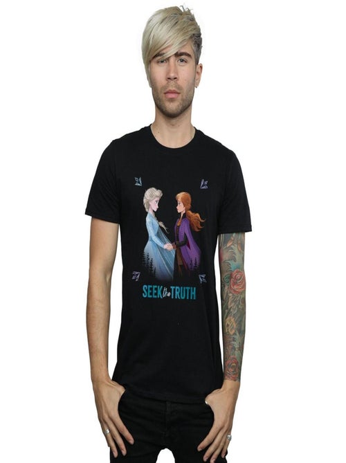 Disney - T-shirt La Reine des Neiges SEEK THE TRUTH - Kiabi