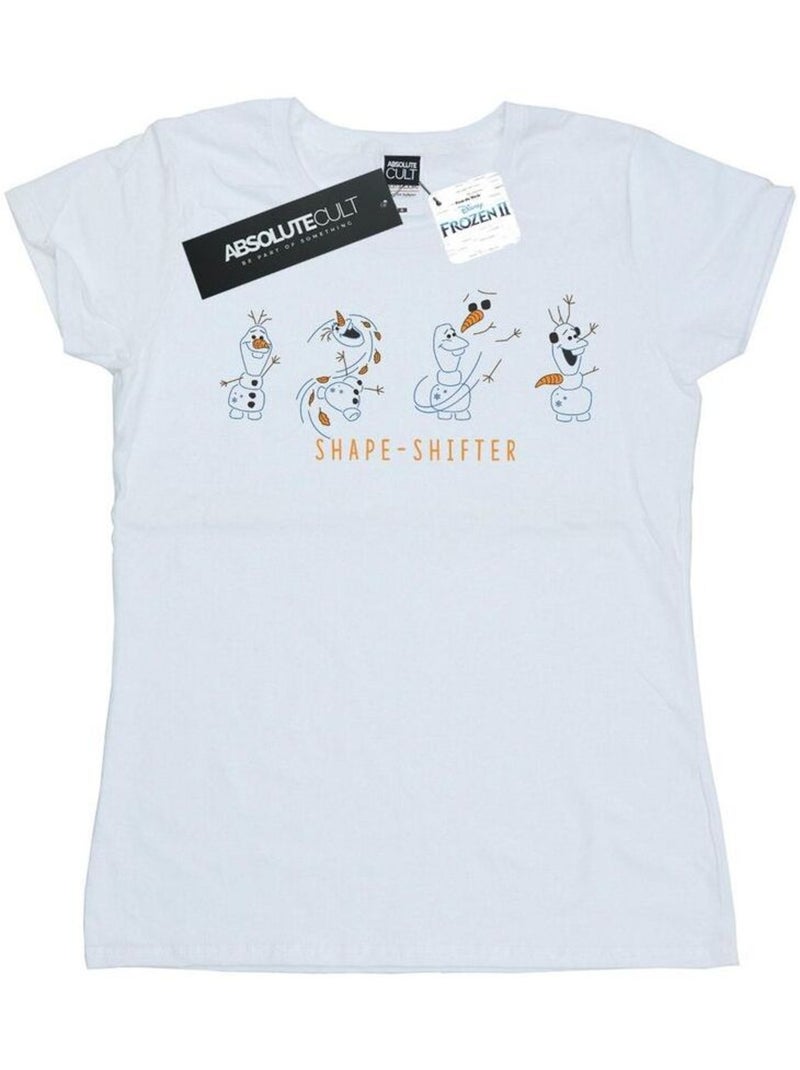 Disney - T-shirt La Reine des Neiges SHAPE-SHIFTER Blanc - Kiabi