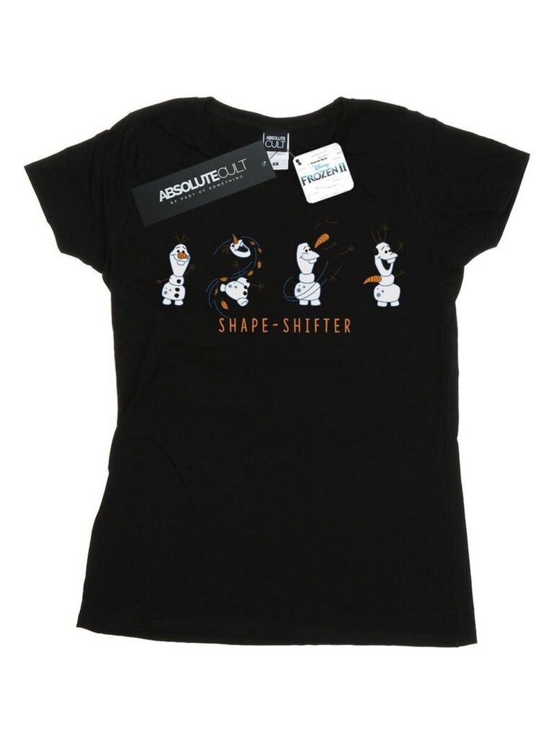 Disney - T-shirt La Reine des Neiges SHAPE-SHIFTER Noir - Kiabi