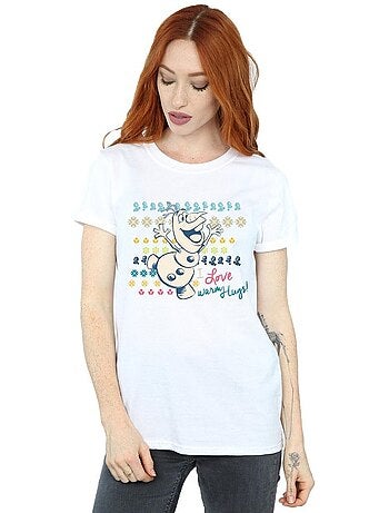 Disney - T-shirt La Reine des Neiges WARM HUGS