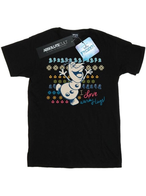 Disney - T-shirt La Reine des Neiges WARM HUGS - Kiabi