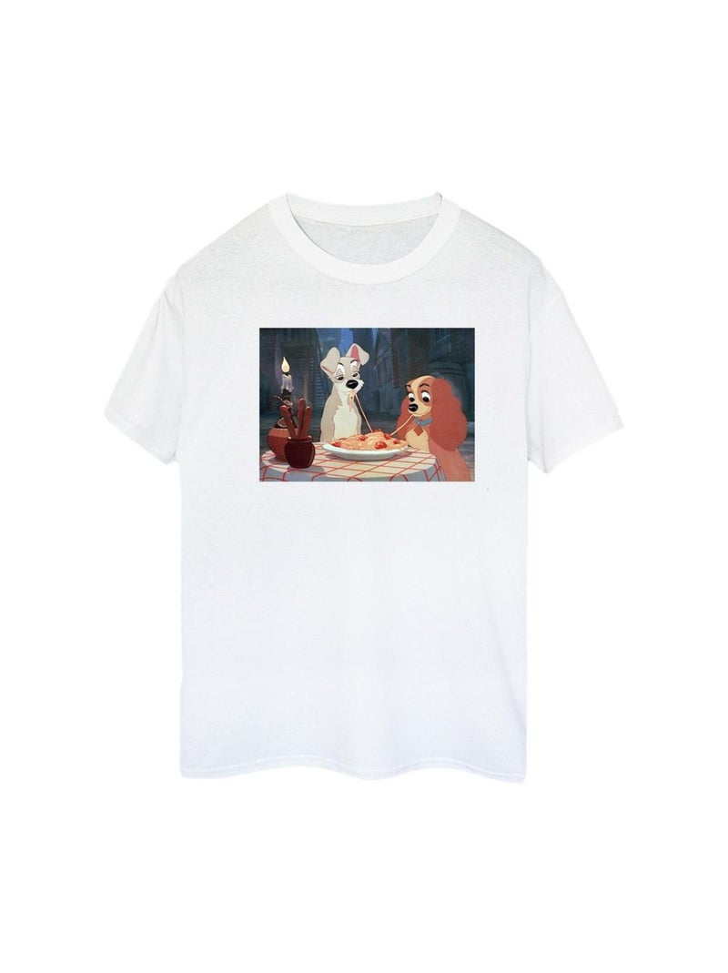 Disney - T-shirt LADY AND THE TRAMP Blanc - Kiabi