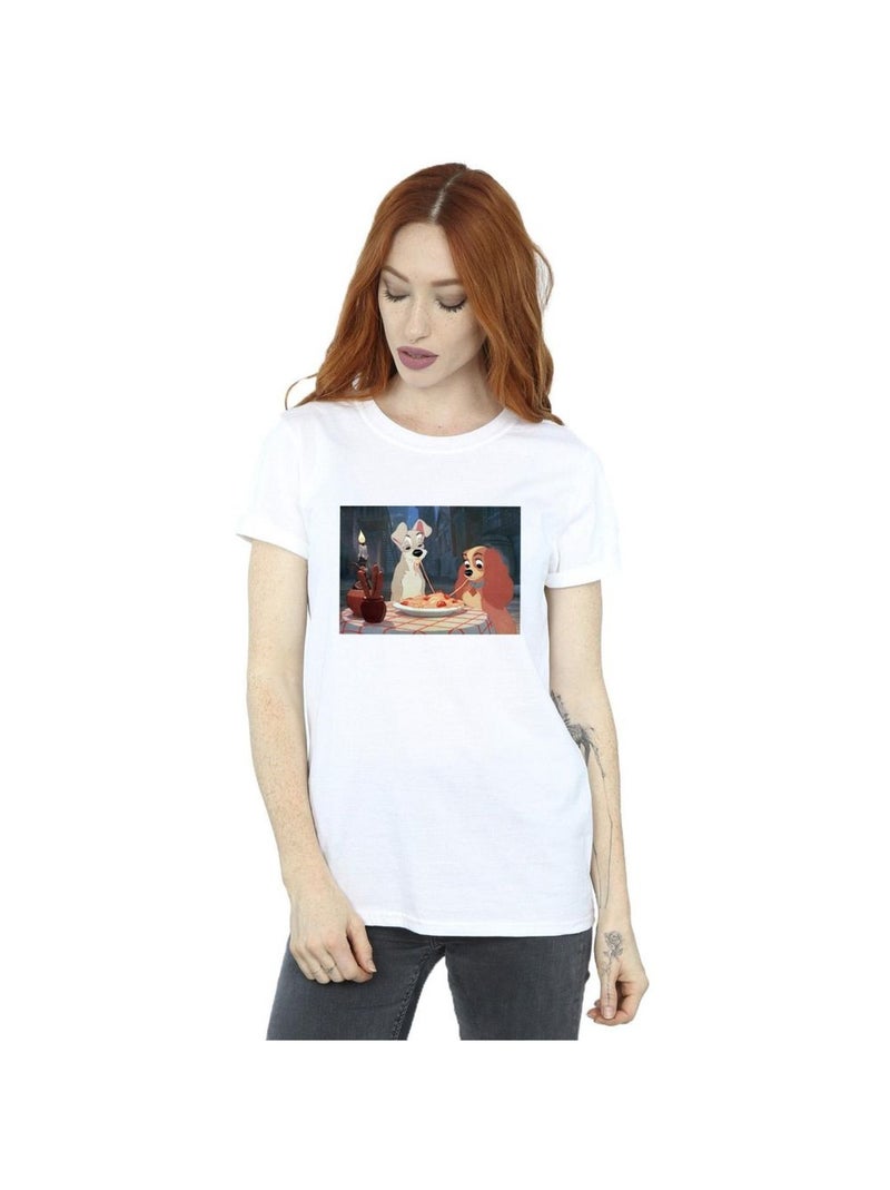 Disney - T-shirt LADY AND THE TRAMP Blanc - Kiabi