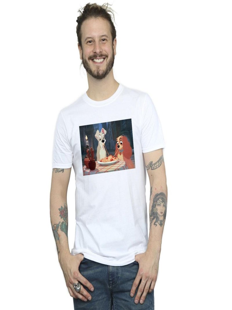 Disney - T-shirt LADY AND THE TRAMP Blanc - Kiabi