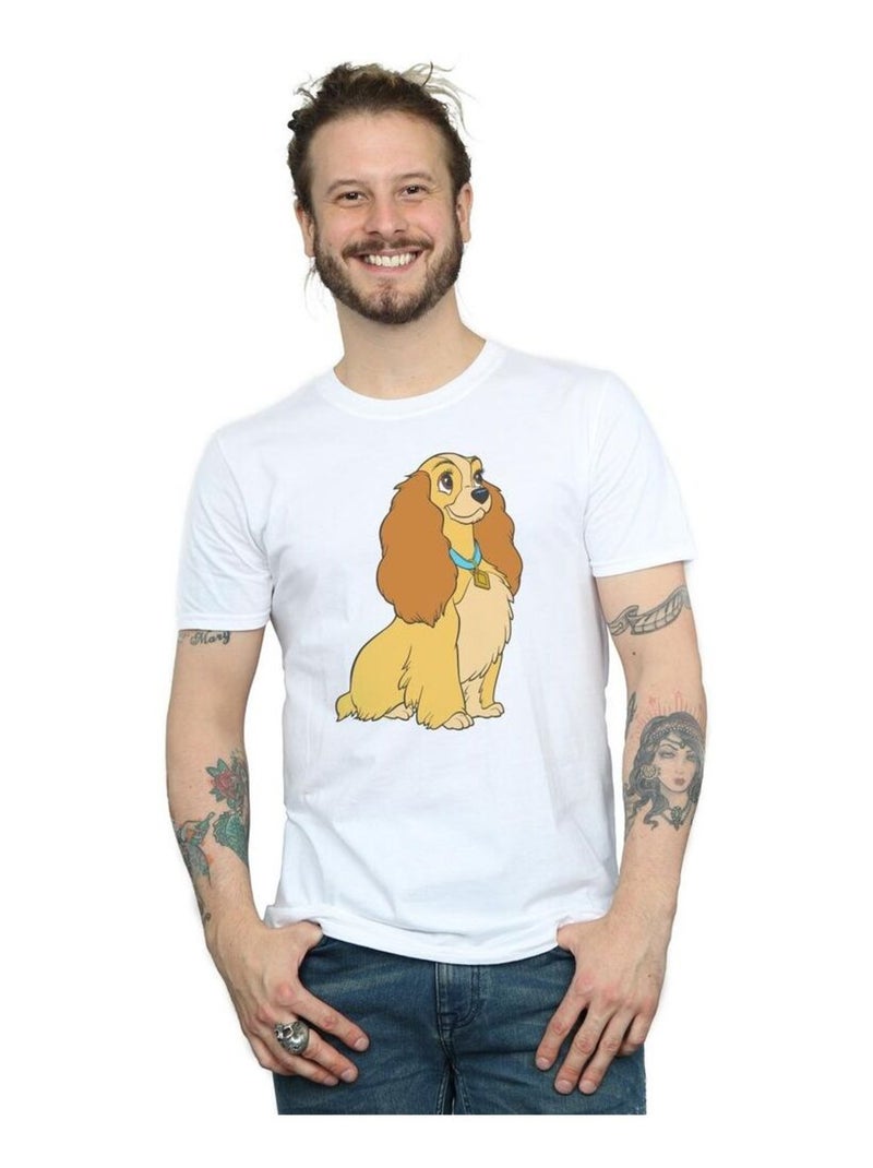 Disney - T-shirt LADY AND THE TRAMP Blanc - Kiabi