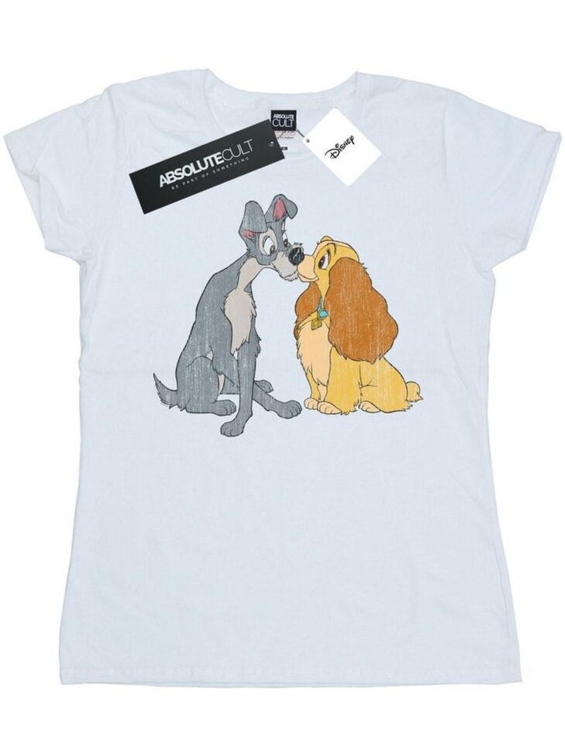 Disney - T-shirt LADY AND THE TRAMP Blanc - Kiabi