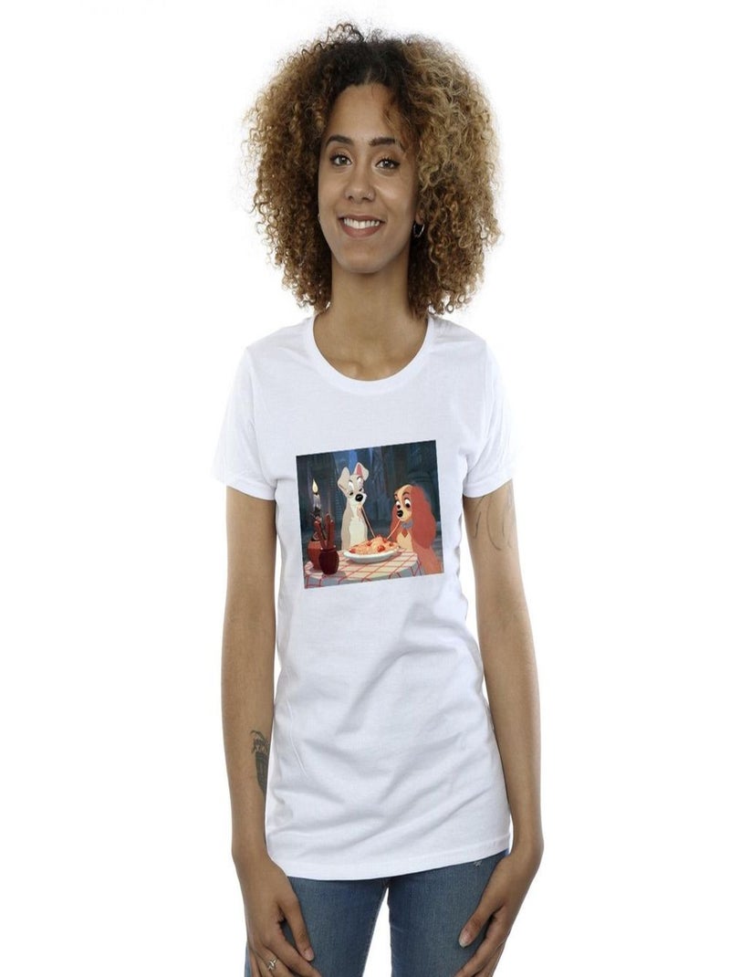 Disney - T-shirt LADY AND THE TRAMP Blanc - Kiabi