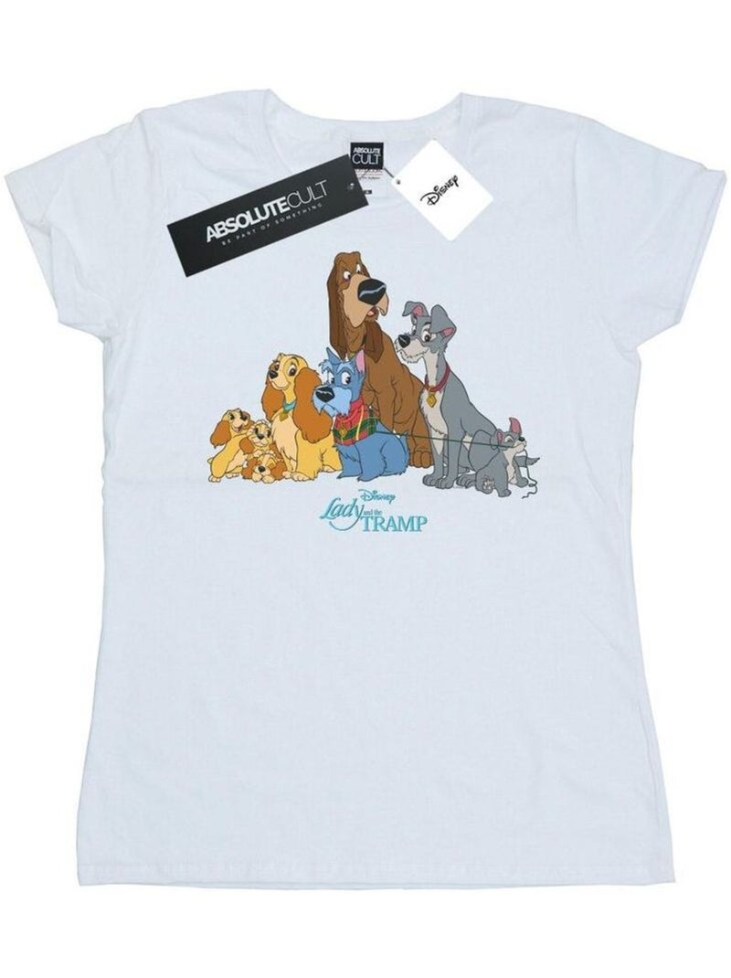 Disney - T-shirt LADY AND THE TRAMP Blanc - Kiabi