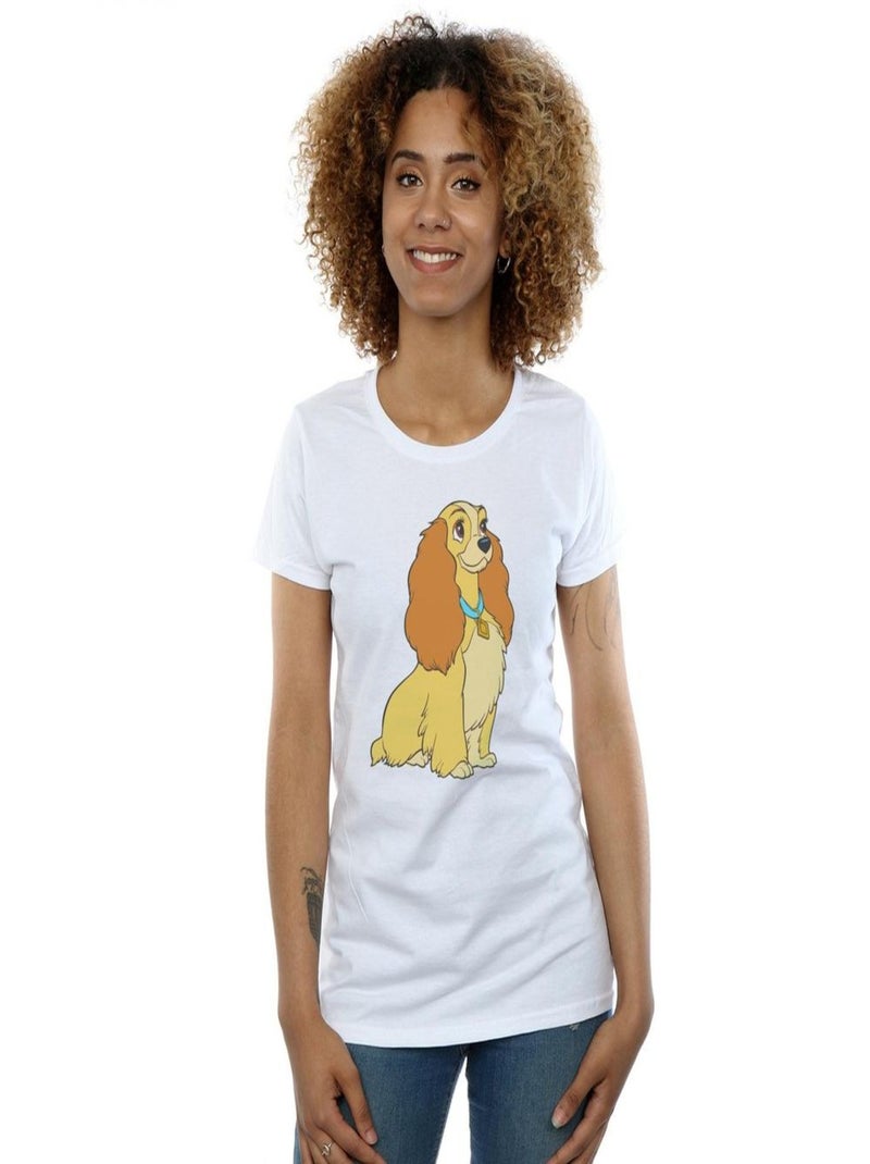 Disney - T-shirt LADY AND THE TRAMP Blanc - Kiabi