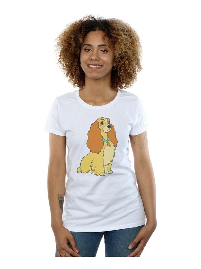 Disney - T-shirt LADY AND THE TRAMP Blanc - Kiabi