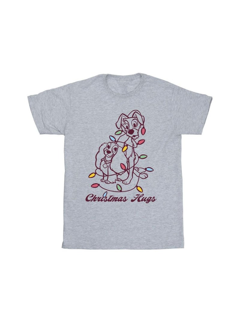 Disney - T-shirt LADY AND THE TRAMP Gris chiné - Kiabi