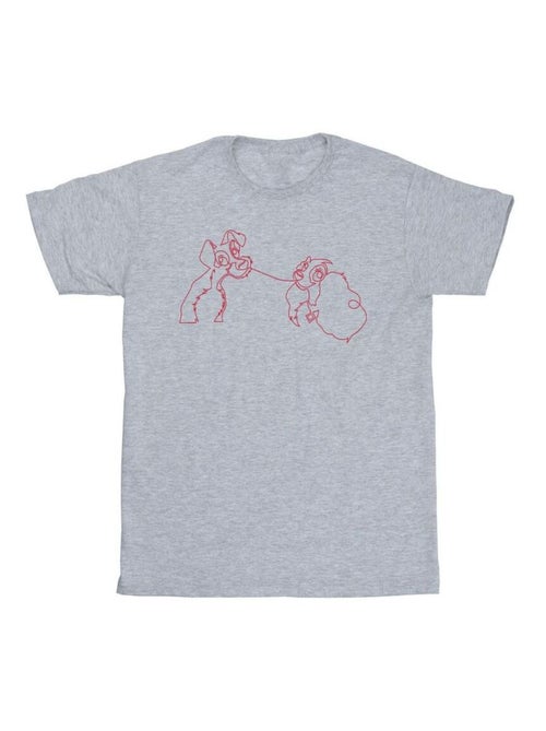 Disney - T-shirt LADY AND THE TRAMP - Kiabi