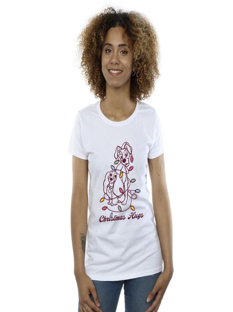 Disney - T-shirt LADY AND THE TRAMP Gris chiné - Kiabi