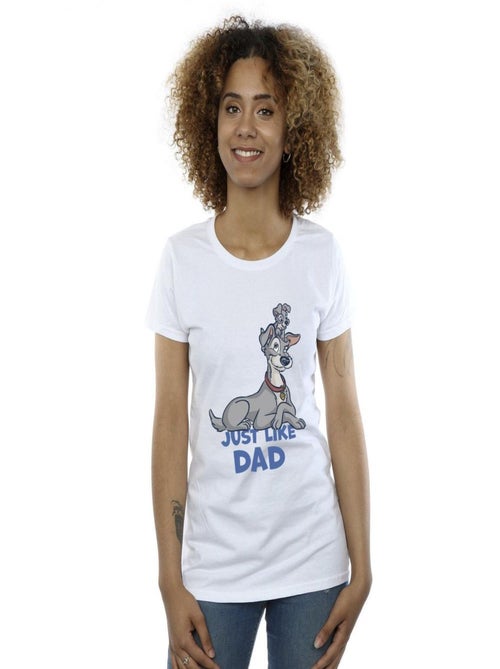 Disney - T-shirt LADY AND THE TRAMP JUST LIKE DAD - Kiabi
