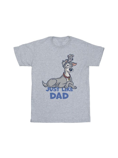 Disney - T-shirt LADY AND THE TRAMP JUST LIKE DAD - Kiabi