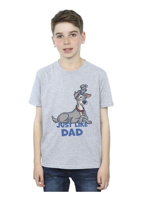 Disney - T-shirt LADY AND THE TRAMP JUST LIKE DAD - Kiabi